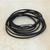 Leather wrap bracelet, 'Sleek Confidence' - Handmade Black Leather Wrap Bracelet from Brazil (image 2c) thumbail