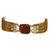 Anhängerarmband aus vergoldetem Sonnenstein und goldenem Gras, 'Brilliant Sun - Armband mit Sonnenstein und goldenem Gras-Armband