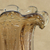 Decorative art glass vase, 'Budding Beauty' - Brown Murano Style Handblown Art Glass Vase from Brazil