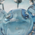 Schale aus Kunstglas, 'Blaue Muschel'. - Brasilianische mundgeblasene Schale aus blauem Muranoglas