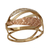 Tri-color gold cocktail ring, 'Diamond Waves' - Wavy Tricolor 10k Gold Cocktail Ring from Brazil