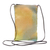 Silk sling bag, 'Day Tripper' - Blue-Green and Yellow Silk Sling Bag