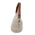 Cotton bucket bag, 'Diamond Crochet in Ivory' - Crocheted Cotton Bucket Bag in Ivory from Brazil (image 2d) thumbail
