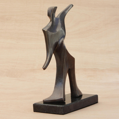 Bronze sculpture, 'Pitcher' - Hand Crafted Bronze Contemporary Sculpture of a Pitcher