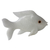 Calcite statuette, 'Pure Fish' - Artisan Crafted White Calcite Fish Statuette from Brazil