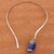 Sodalith-Kragenhalskette - Halsbandhalskette aus blauem Sodalith und Edelstahl