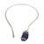 Sodalite collar necklace, 'Ocean's Magnitude' - Blue Sodalite and Stainless Steel Collar Necklace