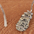 Jasper collar necklace, 'Mountain Peak's Magnitude' - Dalmatian Jasper and Stainless Steel Collar Necklace