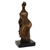 Resin sculpture, 'Curvy Elegance' - Gold-Tone Resin Abstract Sculpture of a Woman from Brazil