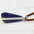 Lapis lazuli pendant necklace, 'Glory of the Amazon' - Handcrafted Lapis Lazuli Cord Pendant Necklace from Brazil (image 2c) thumbail