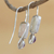 Amethyst and cultured pearl drop earrings, 'Grandeur' - Amethyst and Cultured Pearl Drop Earrings from Brazil (image 2b) thumbail