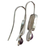 Amethyst and cultured pearl drop earrings, 'Grandeur' - Amethyst and Cultured Pearl Drop Earrings from Brazil (image 2c) thumbail