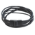 Men's leather wrap bracelet, 'Tenacious' - Handcrafted Men's Black Leather Five Cord Wrap Bracelet thumbail