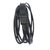 Men's leather wrap bracelet, 'Tenacious' - Handcrafted Men's Black Leather Five Cord Wrap Bracelet (image 2c) thumbail