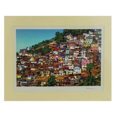 „Favela II“. - Signiertes Foto einer brasilianischen Favela