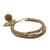 Gold accented golden grass charm bracelet, 'Romantic Dolphins' - Gold Accent Golden Grass Dolphin Charm Bracelet from Brazil (image 2f) thumbail