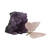 Amethyst and rose quartz figurine, 'Rosy Wings' - Rose Quartz Butterfly on Amethyst Nugget Figurine (image 2f) thumbail