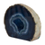 Geoda de ágata - Tonos de azul geoda de ágata pulida de Brasil