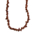 Lange Perlenkette aus Sonnenstein - Lange Halskette mit Sonnenstein-Perlenstrang aus Brasilien