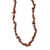 Sunstone long beaded necklace, 'Sun's Sparkle' - Sunstone Beaded Strand Long Necklace from Brazil