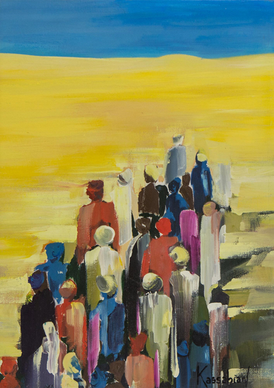 Impressionist Painting of People from Brazil