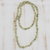 Prehnite beaded necklace, 'Sage' - Green Prehnite Beaded Necklace from Brazil