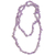 Amethyst beaded necklace, 'Lilac and Lavender' - Amethyst Beaded Necklace from Brazil
