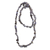 Quartz and tourmaline beaded necklace, 'Monochromatic' - Quartz and Tourmaline Beaded Necklace from Brazil