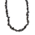 Obsidian beaded necklace, 'Stormy Beauty' - Obsidian Beaded Necklace Crafted in Brazil