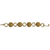 Gold accented golden grass link bracelet, 'Golden Rings' - 18k Gold Accented Golden Grass Link Bracelet from Brazil (image 2f) thumbail