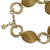 Gold accented golden grass link bracelet, 'Golden Rings' - 18k Gold Accented Golden Grass Link Bracelet from Brazil (image 2g) thumbail