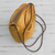 Golden grass sling, 'Golden Links' - Handmade Golden Grass Sling Handbag from Brazil (image 2b) thumbail