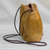 Golden grass sling, 'Golden Links' - Handmade Golden Grass Sling Handbag from Brazil (image 2c) thumbail