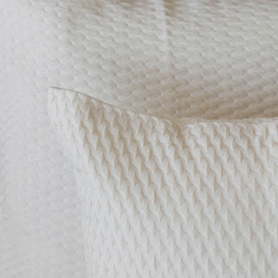 Kissenbezüge aus Baumwolle, 'Elfenbeinstruktur' (Paar) - Handgewebte Kissenbezüge aus Baumwolle in Elfenbein aus Brasilien (Paar)