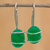 Jade-Tropfenohrringe - Natürliche grüne Jade-Tropfenohrringe aus Brasilien
