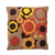 Cotton cushion cover, 'Flowers of the Earth' - Earth-Tone Floral Motif Cotton Cushion Cover from Brazil