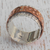 Silver and copper band ring, 'Gleaming Embrace' - Silver and Copper Band Ring from Brazil (image 2c) thumbail