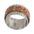 Silver and copper band ring, 'Gleaming Embrace' - Silver and Copper Band Ring from Brazil (image 2f) thumbail
