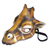 Leather mask, 'Gentle Giraffe' - Handcrafted Realistic Giraffe Molded Leather Mask (image 2e) thumbail