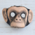 Leather mask, 'Monkey Around' - Handcrafted Realistic Chimpanzee Molded Leather Mask (image 2) thumbail