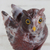 Magnesite sculpture, 'Hooting Owl' - Hand-Carved Magnestie Owl Sculpture from Brazil