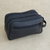 Leather travel bag, 'Black Sophisticated Style' - Handmade Leather Travel Bag in Black from Brazil thumbail