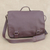 Leather laptop bag, 'Universal in Maroon' (double) - Handmade Leather Laptop Bag in Maroon from Brazil (Double)