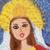 'Our Lady of Conception' - Signed Folk Art Painting of Mother Mary from Brazil (image 2b) thumbail