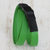 Pulsera cruzada con detalles en cuero - Brazalete cruzado con detalle de cuero en verde de Brasil