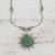 Quartz pendant necklace, 'Sun Rays' - Sun-Themed Green Quartz Pendant Necklace from Brazil (image 2) thumbail