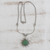 Quartz pendant necklace, 'Sun Rays' - Sun-Themed Green Quartz Pendant Necklace from Brazil (image 2b) thumbail
