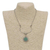 Quartz pendant necklace, 'Sun Rays' - Sun-Themed Green Quartz Pendant Necklace from Brazil (image 2e) thumbail