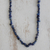 Lapis lazuli beaded long necklace, 'Blue Ridge' - Lapis Lazuli Beaded Long Necklace from Brazil