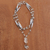 Halskette mit Gliederanhänger aus Quarz und Recyclingpapier - Halskette mit Quarz- und Recyclingpapier-Gliederanhänger aus Brasilien